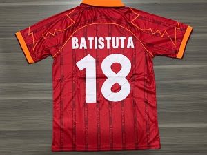 CAMISETA ROMA TITULAR RETRO BATISTUTA N18 TALLE (S/M/L/XL)