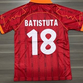 CAMISETA ROMA TITULAR RETRO BATISTUTA N18 TALLE (S/M/L/XL)