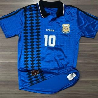 CAMISETA ARGENTINA SUPLENTE 94 MARADONA N10 TALLE (M/L/XL/XXL)