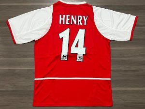 CAMISETA ARSENAL TITULAR HENRY N14 TALLE (M/L/XL)