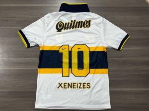 Camiseta Boca Quilmes N10 Blanca Retro (M)