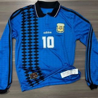 CAMISETA ARGENTINA SUPLENTE 94 MANGA LARGA MARADONA N10 TALLE (L/ XL)