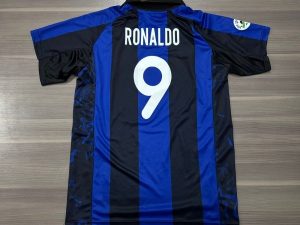 CAMISETA INTER MILAN TITULAR RONALDO (TALLE S/L/XL/XXL) RETRO