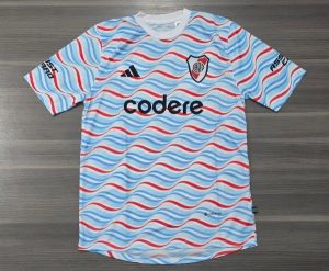 CAMISETA RIVER PREMATCH CELESTE (S/M/L)