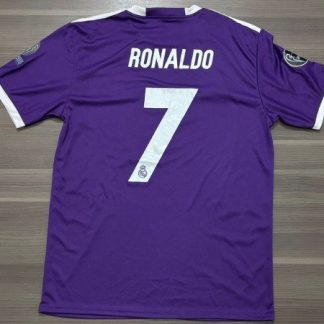 CAMISETA REAL MADRID LILA RONALDO (TALLE XL)