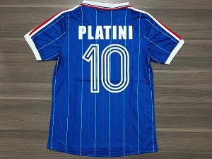 CAMISETA FRANCIA TITULAR RETRO PLATINI N10 TALLER (M/L/XL/XXL)