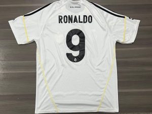 CAMISETA REAL MADRID TITULAR RETRO RONALDO N9 TALLE XL