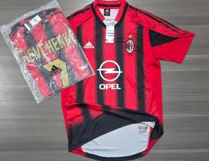 AC MILAN RETRO TITULAR 2004 SHEVCHENKO 7 TALLES(M/L/XL/XXL)