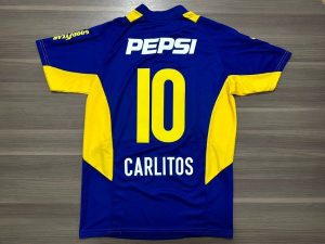 CAMISETA BOCA JUNIORS PEPSI CARLITOS (TALLES L/XXL) RETRO