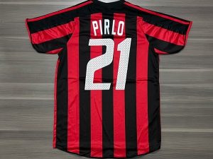 CAMISETA MILÁN TITULAR RETRO PIRLO N21 TALLE (M/L/XL/XXL)