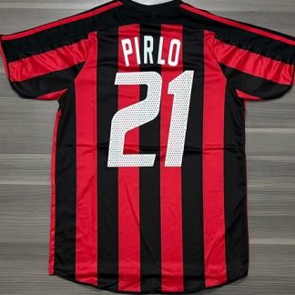 CAMISETA MILÁN TITULAR RETRO PIRLO N21 TALLE (M/L/XL/XXL)