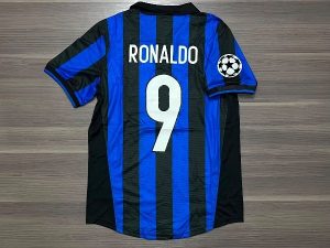 CAMISETA INTER MILÁN TITULAR RETRO RONALDO N9 TALLE (S/M/XXL)