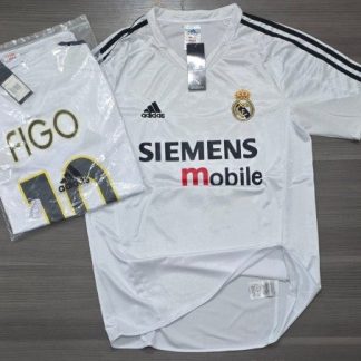 REAL MADRID RETRO TITULAR 2004 FIGO 10 TALLES(M/L/XL/XXL)
