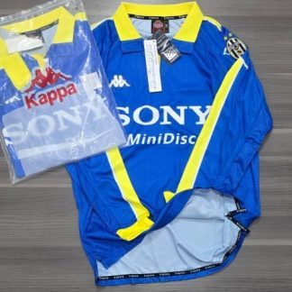 JUVENTUS SUPLENTE RETRO MANGA LARGA 1995 TALLES(M/ L/ XL/ XXL)