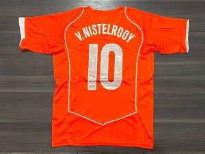 CAMISETA PAÍSES BAJOS TITULAR RETRO NILSTERROOY N10 TALLE (XL)