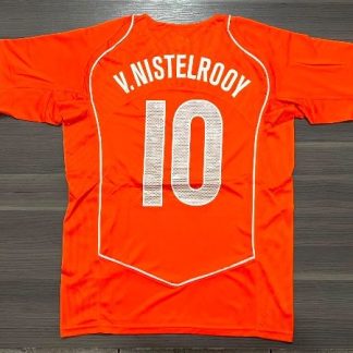CAMISETA PAÍSES BAJOS TITULAR RETRO NILSTERROOY N10 TALLE (XL)