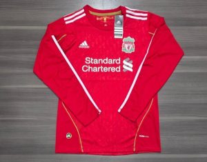 LIVERPOOL TITULAR RETRO MANGA LARGA 2010 TALLES(S/XXL)