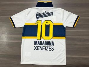 CAMISETA BOCA JUNIORS SUPLENTE RETRO N10 MARADONA TALLE S