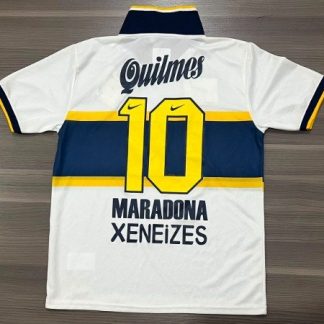 CAMISETA BOCA JUNIORS SUPLENTE RETRO N10 MARADONA TALLE S