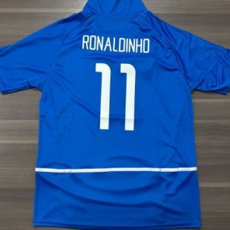 CAMISETA BRASIL SUPLENTE RONALDINHO (TALLE XXL) RETRO