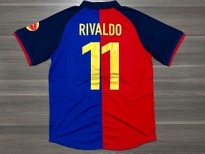 CAMISETA BARCELONA TITULAR RETRO RIVALDO N11 TALLER (L/XL/XXL)