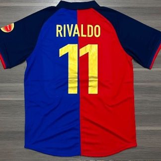 CAMISETA BARCELONA TITULAR RETRO RIVALDO N11 TALLER (L/XL/XXL)