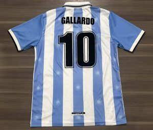 CAMISETA ARGENTINA TITULAR GALLARDO RETRO TALLE XL/XXL