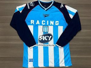 CAMISETA RACING TITULAR LA ACADE RETRO MANGA LARGA TALLE S