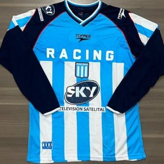 CAMISETA RACING TITULAR LA ACADE RETRO MANGA LARGA TALLE S