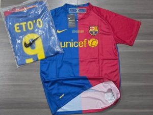 BARCELONA RETRO TITULAR 2008 ETO 9 TALLES(L/XL/XXL)