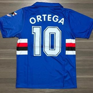 CAMISETA SAMPDORIA TITULAR RETRO ORTEGA N10 TALLER (S/M/L/XL)