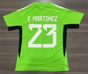 CAMISETA ARGENTINA ARQUERO VERDE MARTINEZ CON PARCHE TALLE S/M