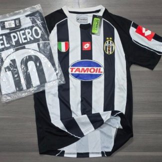 JUVENTUS RETRO TITULAR 2002 DEL PIERO 10 TALLES(XL)