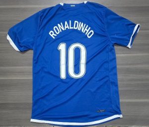 CAMISETA BRASIL SUPLENTE RETRO RONALDINHO TALLE XXL