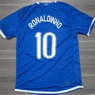 CAMISETA BRASIL SUPLENTE RETRO RONALDINHO TALLE XXL