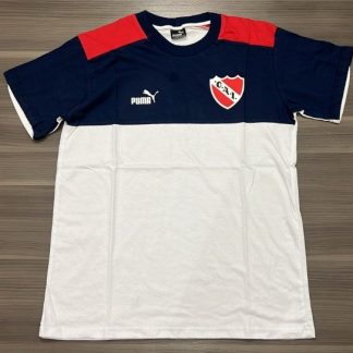 REMERA INDEPENDIENTE BLANCA Y AZUL TALLES(S/ M)