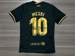 CAMISETA BARCELONA SUPLENTE NEGRA MESSI N10 TALLE (M/L/XXL)