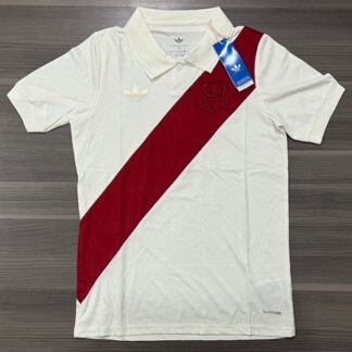 CAMISETA RIVER PLATE TITULAR ANIVERSARIO VERSIÓN HINCHA CREMA TALLE S/M/L/XL/XXL