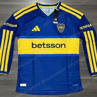 CAMISETA BOCA JUNIORS TITULAR 2026 VERSIÓN JUGADOR MANGA LARGA S/M/L/XL/XXL