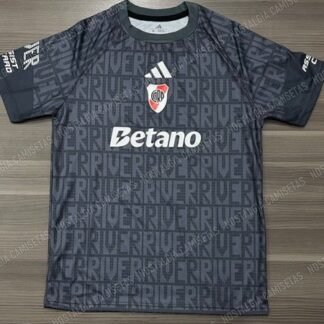 CAMISETA RIVER PLATE PREMATCH NEGRA TALLE S/L/XL/XXL