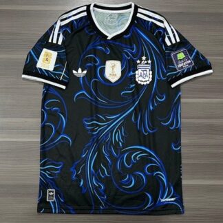 CAMISETA ARGENTINA SUPLENTE MALVINAS CON PARCHES TALLE S/M/L/XL/XXL